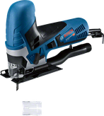 Bosch GST 90 E sticksåg, ergonomisk handtagsdesign.