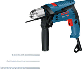 Bosch GSB 13 RE borrmaskin med handtag och tre borr.