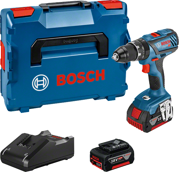 Bosch GSB 18V-28 sladdlös borrmaskin med väska.