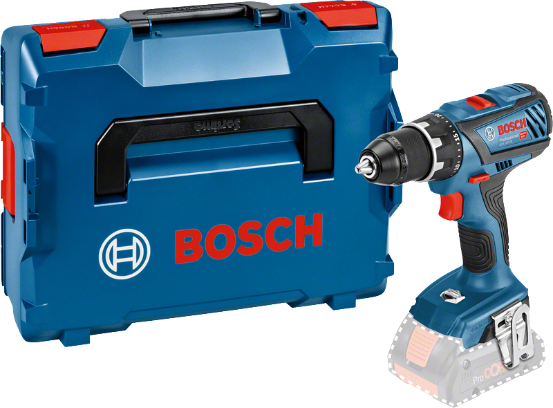 Bosch GSR 18V-28 sladdlös borrmaskin med bärväska.