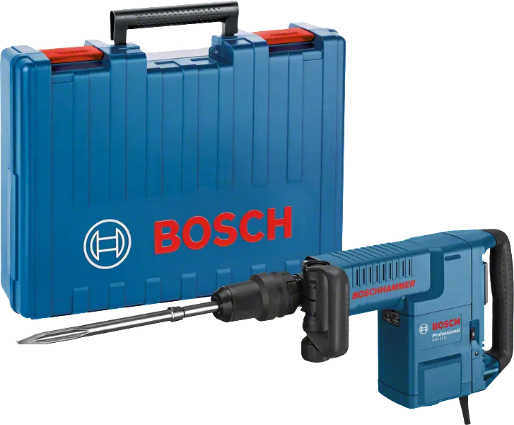 Bosch GSH 11 E rivningshammare med bärväska.