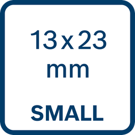  Small – 13 x 23 mm