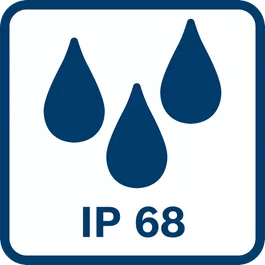 IP68 Damm- och vattenskyddad