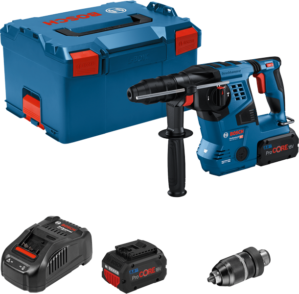 Bosch GBH 18V-28 borrhammare med batteri.