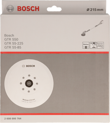 Bosch 215 mm medelstor slipplatta.