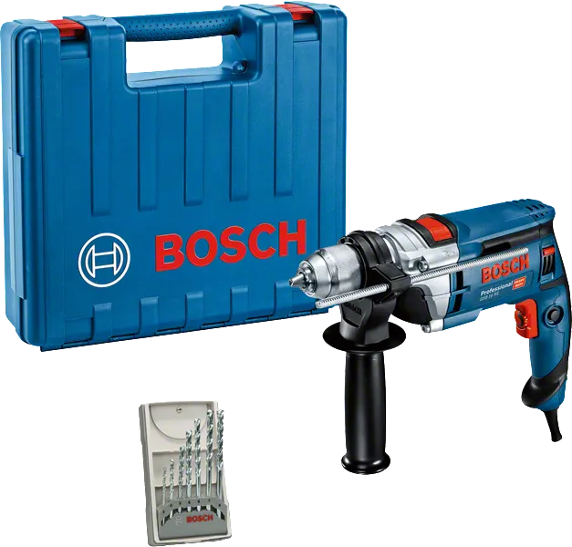 Bosch GSB 16 RE slagborrmaskin med väska och borr.