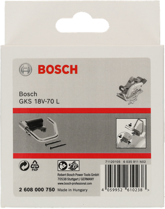 Bosch takstolskrok 95 x 90 mm för GKS 18V-70 L.