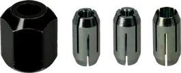 Bosch spännhylssats, diametrar 1/4, 1/8, 5/32 tum.