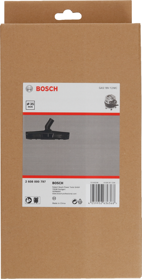 Bosch brett golvmunstycke 35 mm diameter för dammsugare.