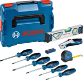 Bosch skruvmejslar och blandade handverktygsset, 19 delar.