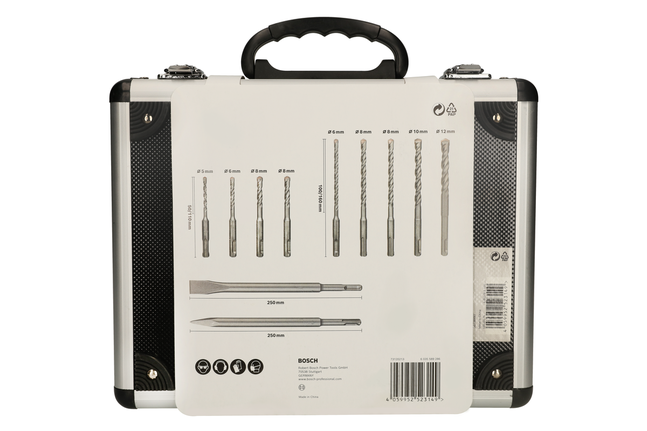 Bosch 11-delars SDS plus-3 borr- och mejselset 5–12 mm.