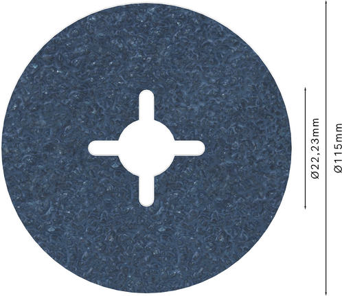 Bosch PRO R574 fiberrondell 115 mm G36 för slipning.