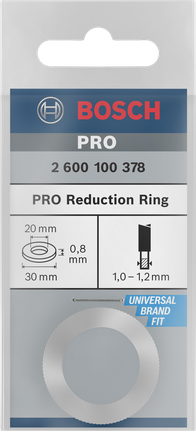 Bosch PRO reduktionsring 30×0,8×20 mm.