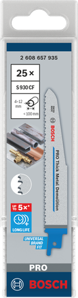 Bosch PRO Tjockmetallrivning S930CF 150 mm bladpaket.