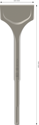Bosch PRO SDS max-5C spadmejsel 115x400 mm.