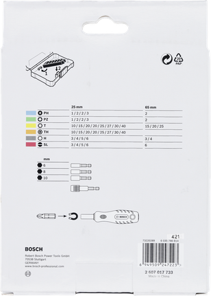 Bosch Extra Hard Skruvmejselbitssats 44+1 delar.