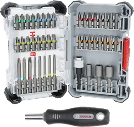Bosch Extra Hard skruvmejselbitssats 44+1 delar i etui.