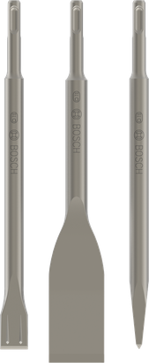 Bosch PRO SDS plus-5C mejselset, 3 delar för rivning.