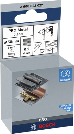 Bosch PRO Metal Clean koppborste 50×0,2 mm.