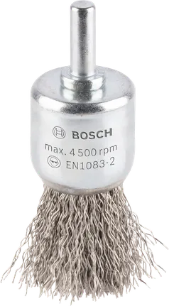 Bosch PRO renborste i rostfritt stål, rakt skaft.