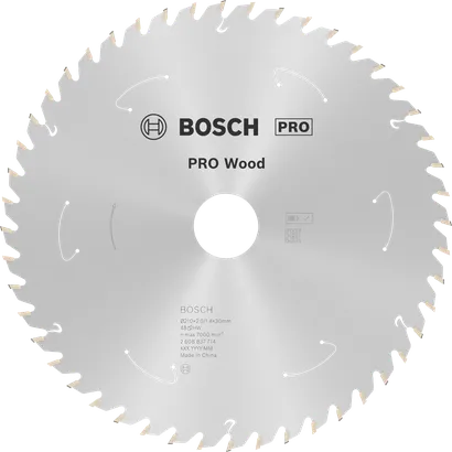 Bosch PRO Wood cirkelsågklinga, 210 mm 48 tänder.