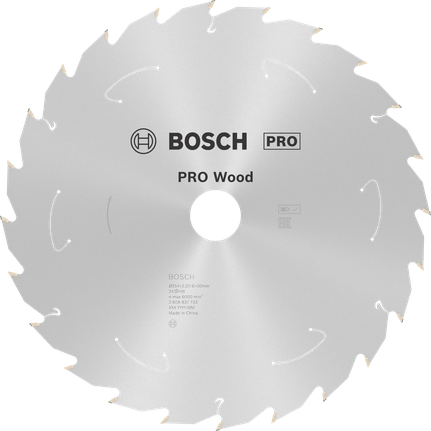 Bosch PRO Wood cirkelsågblad 254 mm T24 för trä.
