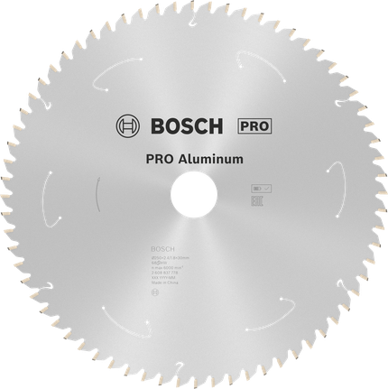 Bosch PRO aluminium cirkelsågblad 250 mm för batterisågar.