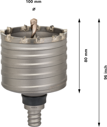 Bosch PRO SDS max-5 kärnavbitare, 100 mm diameter.