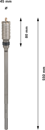 Bosch PRO SDS max-5 Kärnavbitare 45x80x420 mm.