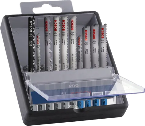 Bosch PRO trä- och metallset 100 mm 10-delars sticksågblad.