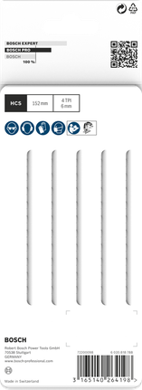 Bosch PRO Wood precise T344DP sticksågsblad 152 mm 5 st.