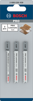 Bosch PRO Laminat U-skaft sticksågsblad 3 st.