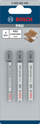Bosch PRO Laminat U-skaft sticksågsblad 3 st.