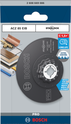 Bosch PRO ACZ 85 EIB 85 mm multiverktygsblad.