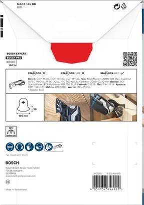 Bosch PRO MACZ 145 BB multiverktygsblad 100×50 mm.