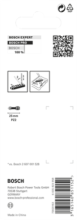Bosch PRO Pozidriv PZ2 25 mm-bits.