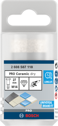 Bosch PRO keramisk torrkärnskärare 27×35×14 mm.