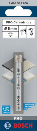 Bosch PRO keramisk torrborr 8×66 mm.