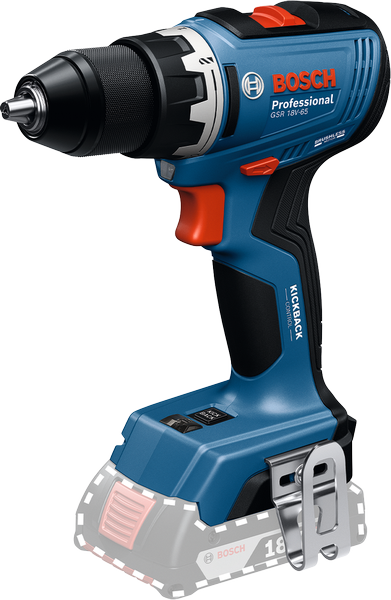 Bosch GSR 18V-65 sladdlös borrmaskin med KickBack Control.