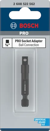 Bosch PRO hylsnyckeladapter 1/4″ kulkoppling.