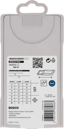 Bosch PRO borrset i rostfritt stål, 7 delar.