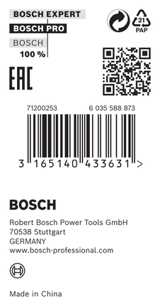 Bosch reduktionsring 20 x 1,2 x 16 mm.