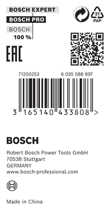 Bosch reduktionsring 25 x 1,5 x 16 mm.