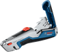 Bosch infällbar universalkniv med förvaring för reservblad.