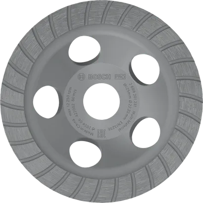 Bosch PRO Multimaterialsliphuvud, 125 mm diameter.