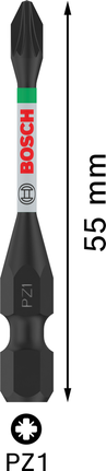 Bosch PRO Pozidriv slagborr PZ1 55 mm.