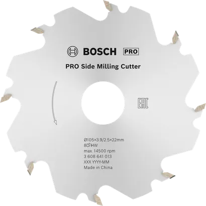 Bosch PRO sidfräs, 105 mm 8 tänder.
