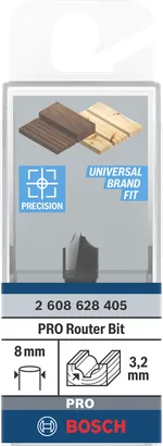Bosch PRO fräsprofil 3,2 mm 8 mm.