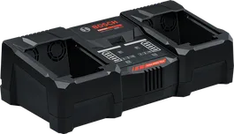 Bosch EXAL18V2-320 dubbelbatteriladdare, ultrasnabb laddning.