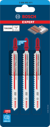 Bosch T301CHM sticksågsblad 3 st.